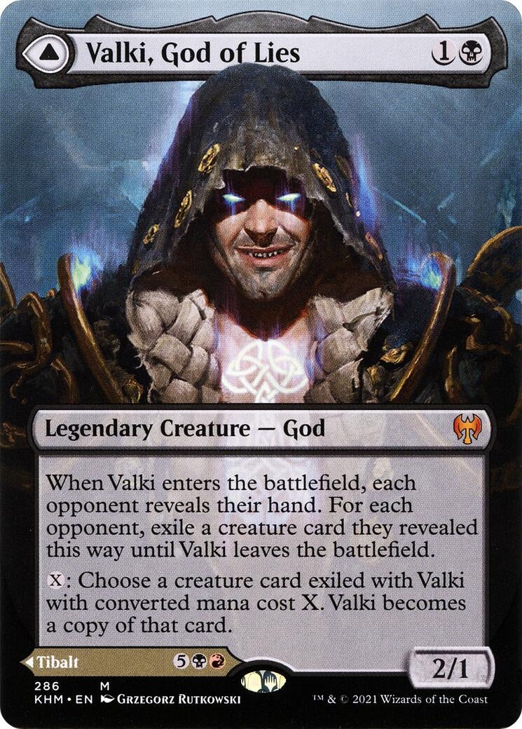 Image for Valki, God of Lies (Borderless) (286) [Kaldheim] - Magic: The Gathering