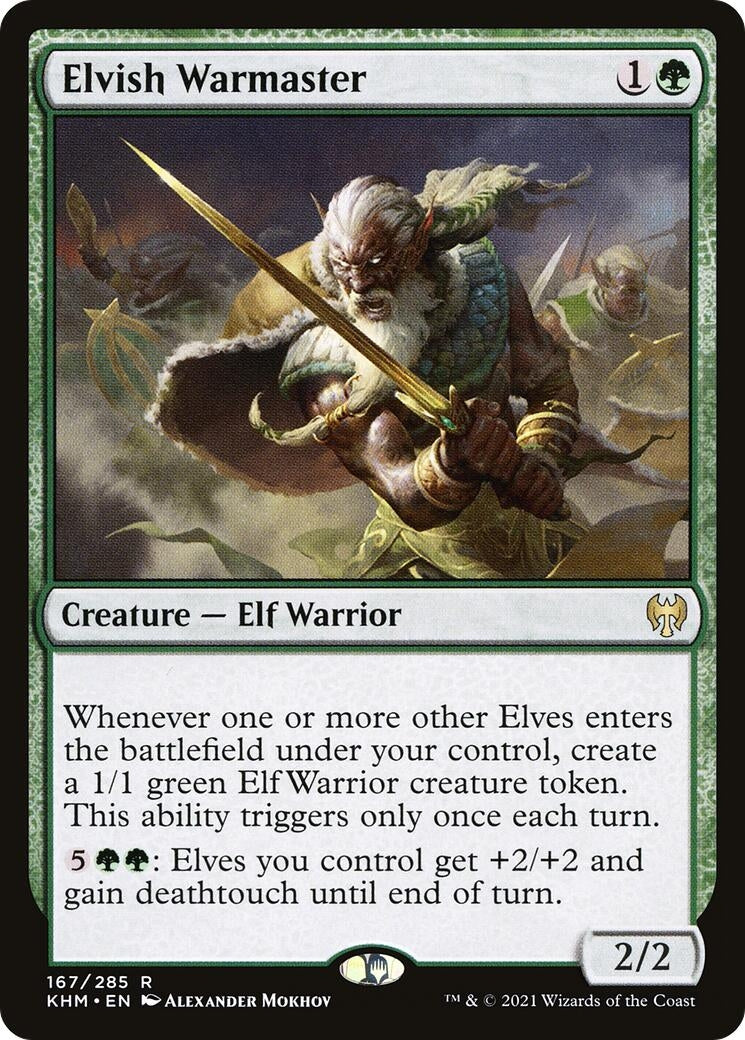 Image for Elvish Warmaster (167) [Kaldheim] - Magic: The Gathering