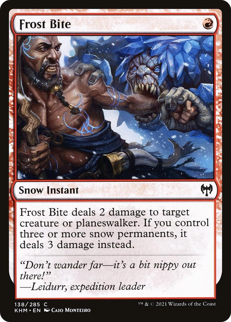 Image for Frost Bite (138) [Kaldheim] - Magic: The Gathering