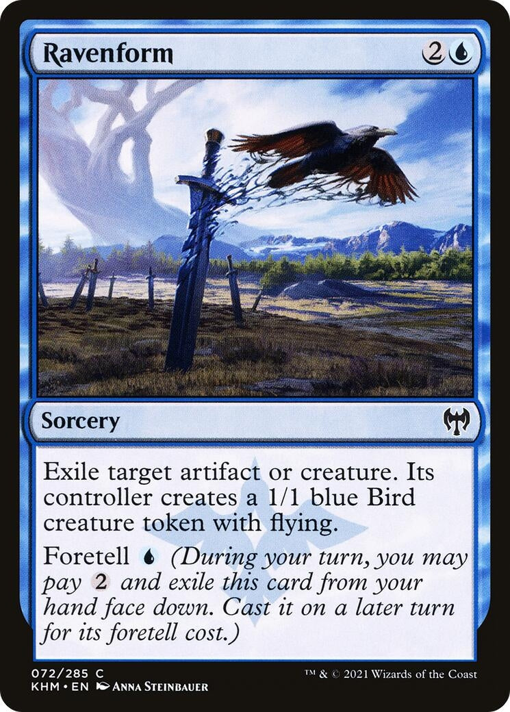 Image for Ravenform (72) [Kaldheim] - Magic: The Gathering