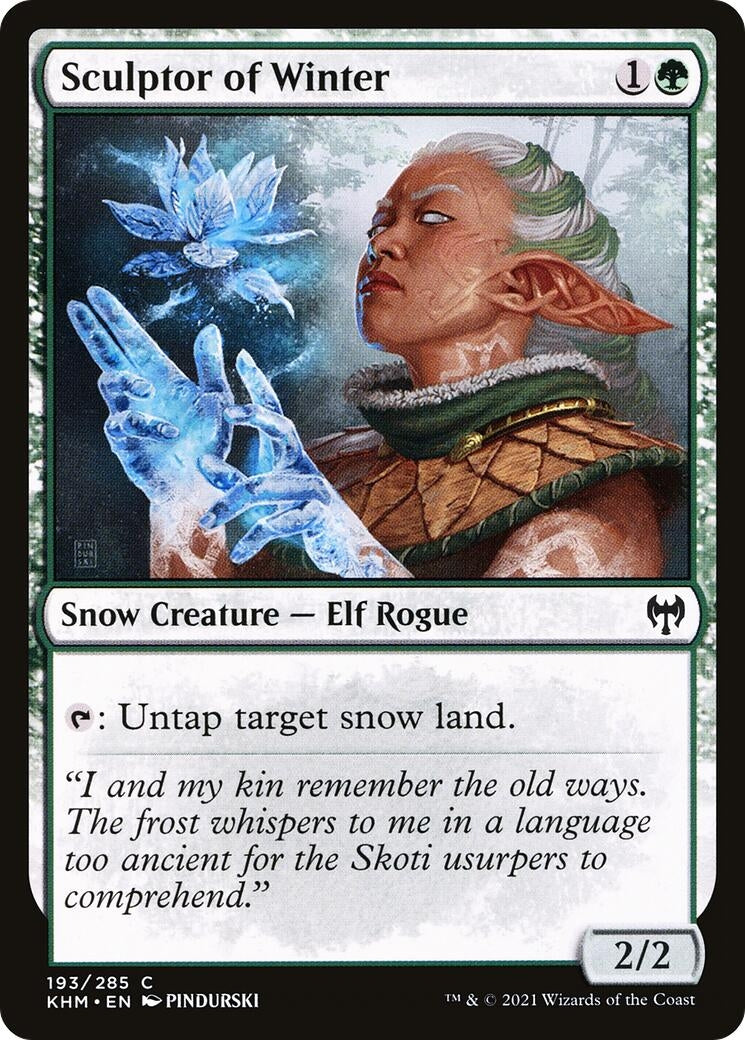 Image for Sculptor of Winter (193) [Kaldheim] - Magic: The Gathering