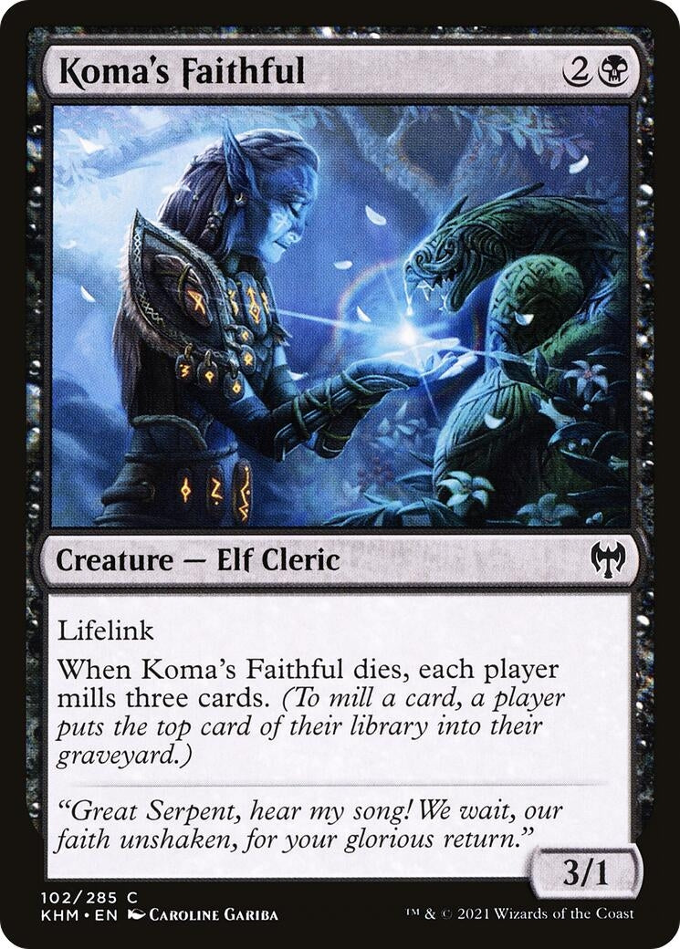 Image for Koma's Faithful (102) [Kaldheim] - Magic: The Gathering