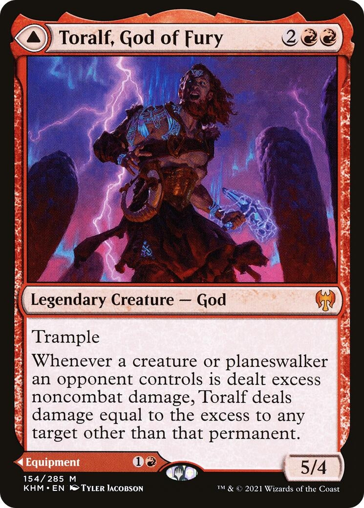 Image for Toralf, God of Fury (154) [Kaldheim] - Magic: The Gathering