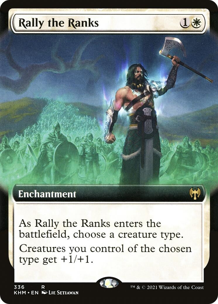 Image for Rally the Ranks (Extended Art) (336) [Kaldheim] - Magic: The Gathering