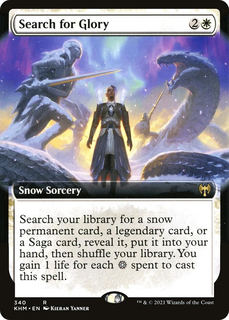 Image for Search for Glory (Extended Art) (340) [Kaldheim] - Magic: The Gathering
