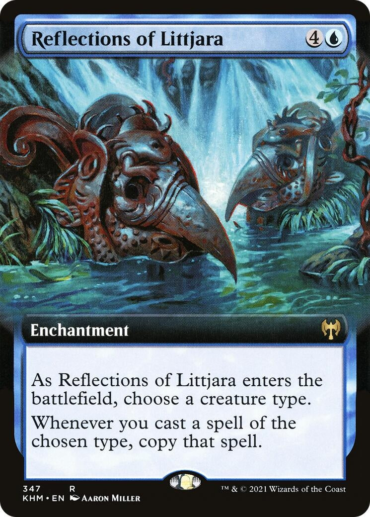 Image for Reflections of Littjara (Extended Art) (347) [Kaldheim] - Magic: The Gathering