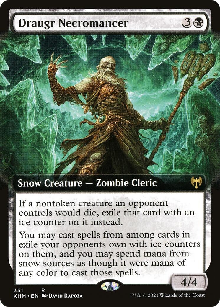 Image for Draugr Necromancer (Extended Art) (351) [Kaldheim] - Magic: The Gathering