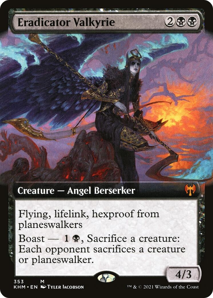 Image for Eradicator Valkyrie (Extended Art) (353) [Kaldheim] - Magic: The Gathering