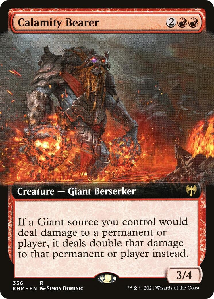 Image for Calamity Bearer (Extended Art) (356) [Kaldheim] - Magic: The Gathering