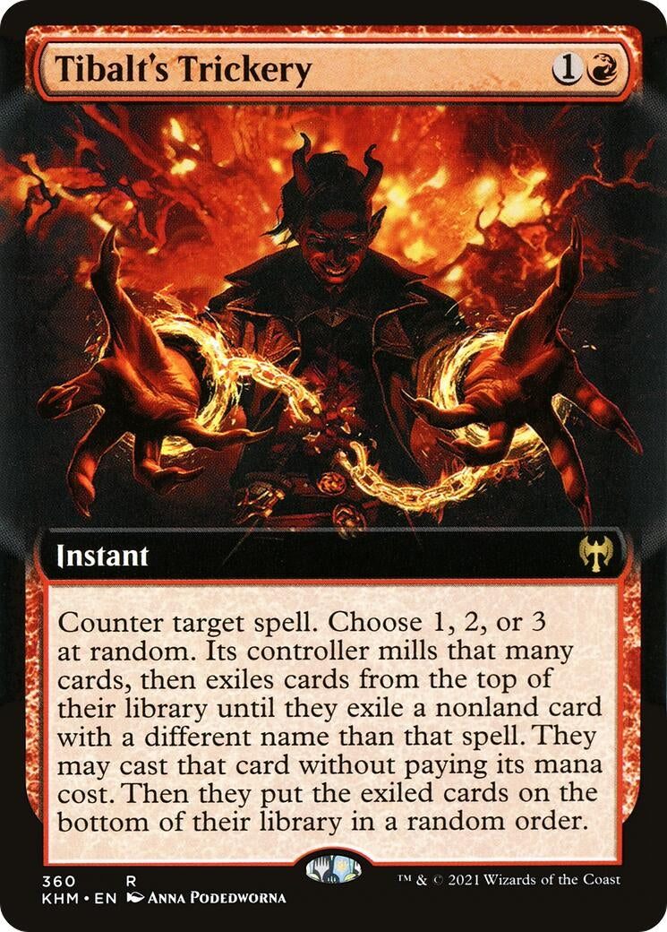 Image for Tibalt's Trickery (Extended Art) (360) [Kaldheim] - Magic: The Gathering