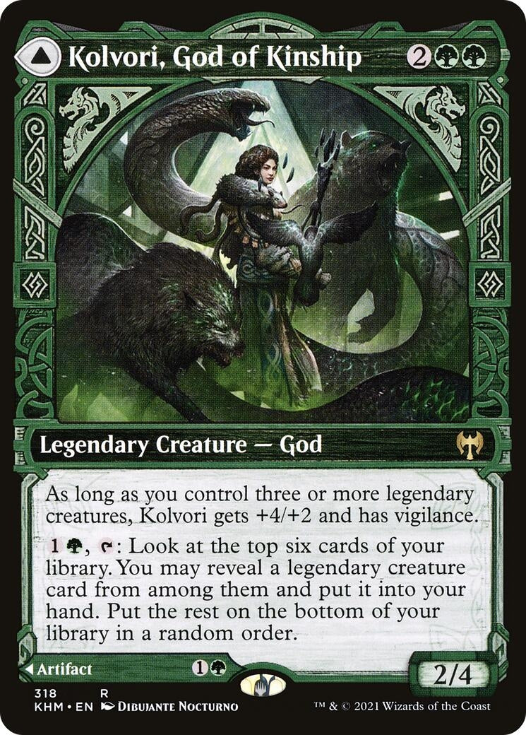 Image for Kolvori, God of Kinship (Showcase) (318) [Kaldheim] - Magic: The Gathering