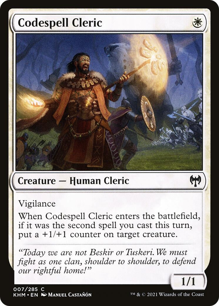 Image for Codespell Cleric (7) [Kaldheim] - Magic: The Gathering
