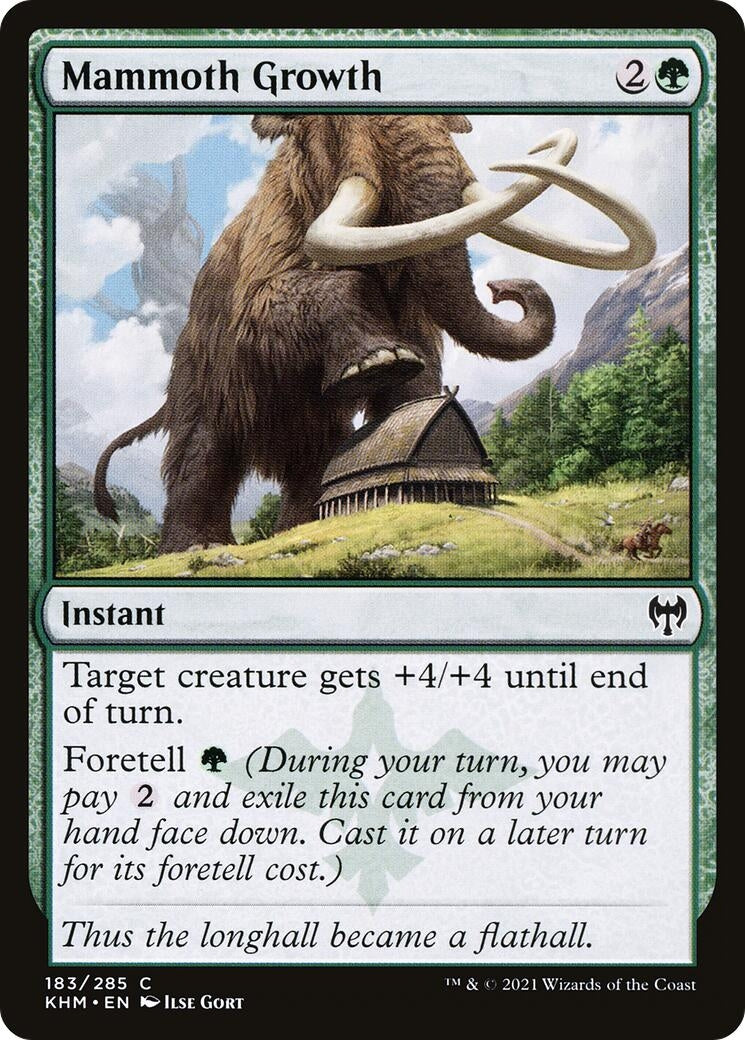 Image for Mammoth Growth (183) [Kaldheim] - Magic: The Gathering