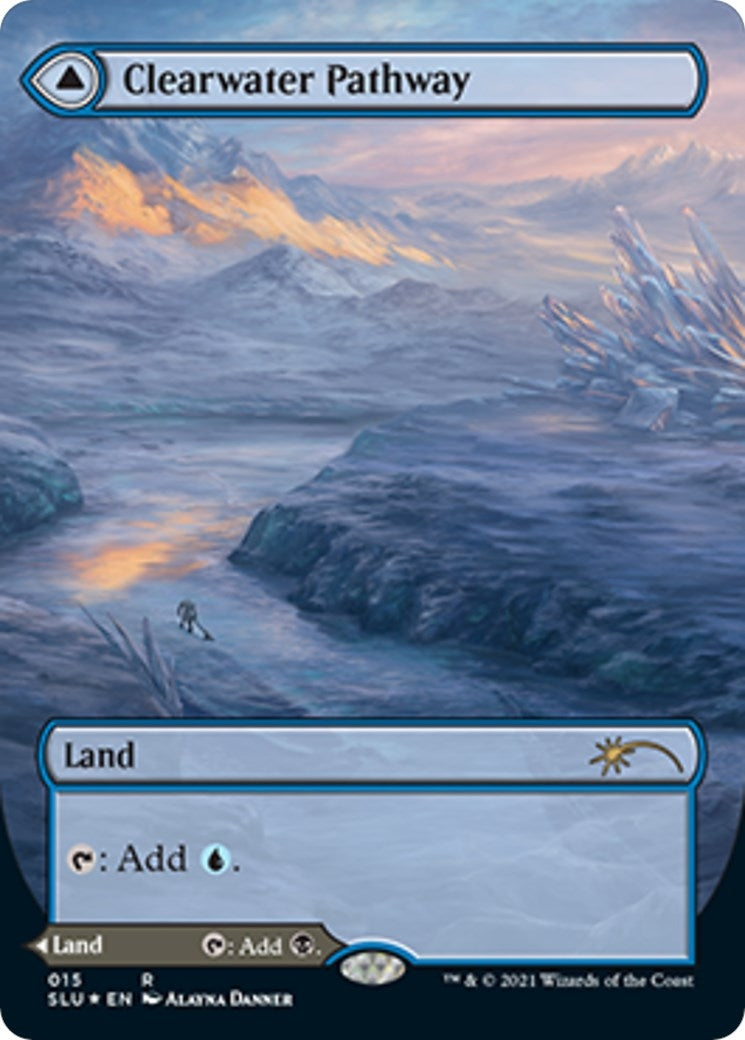 Image for Clearwater Pathway (Borderless) (15) [Secret Lair Series] - Magic: The Gathering