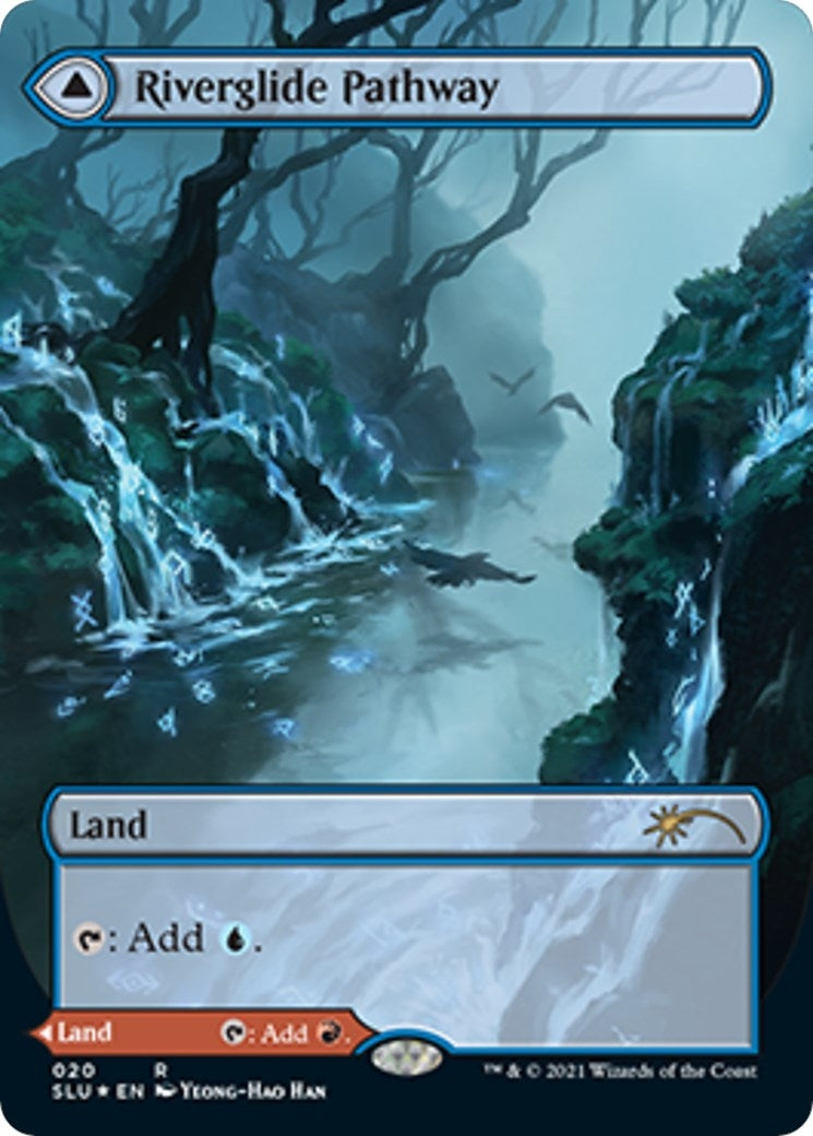 Image for Riverglide Pathway (Borderless) (20) [Secret Lair Series] - Magic: The Gathering