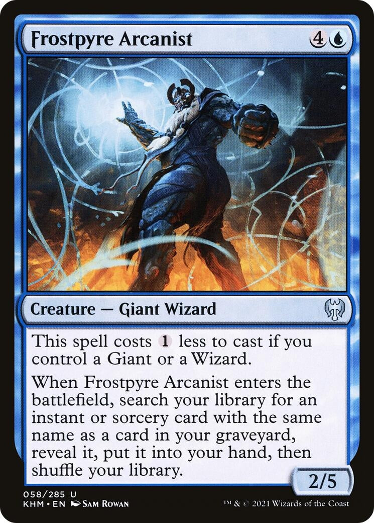 Image for Frostpyre Arcanist (58) [Kaldheim] - Magic: The Gathering