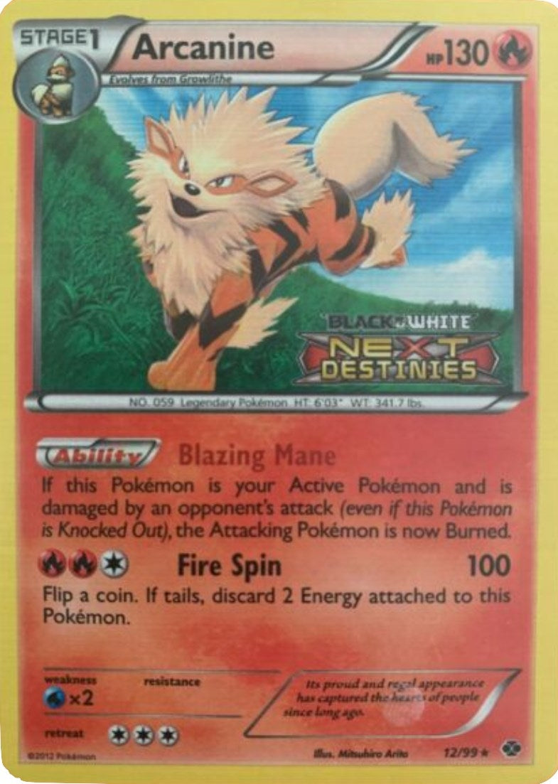 Image for Arcanine - 12/99 (Prerelease) (12/99) [Black and White Promos] - Pokemon