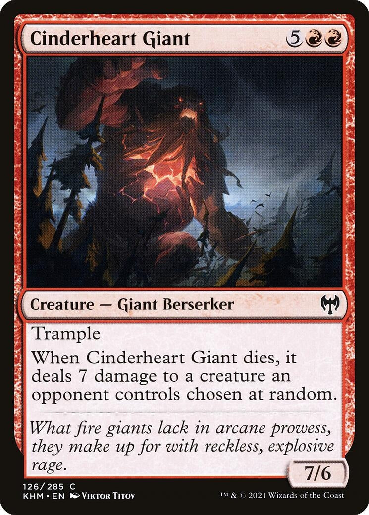 Image for Cinderheart Giant (126) [Kaldheim] - Magic: The Gathering