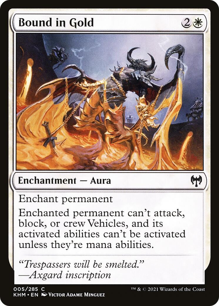 Image for Bound in Gold (5) [Kaldheim] - Magic: The Gathering