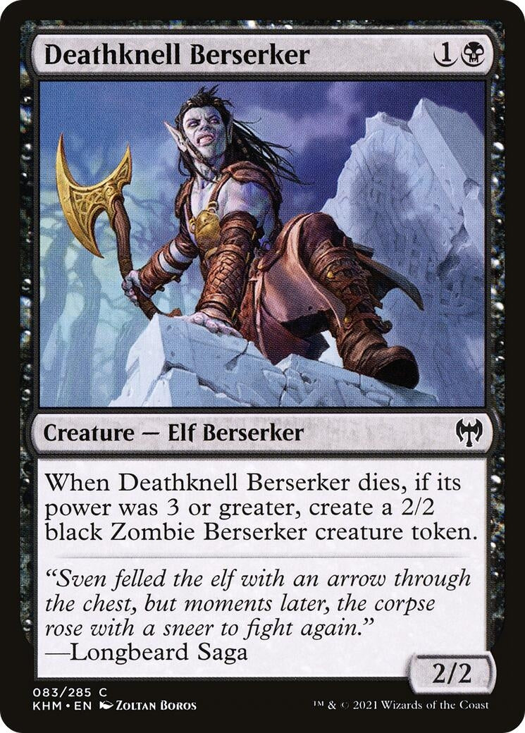 Image for Deathknell Berserker (83) [Kaldheim] - Magic: The Gathering