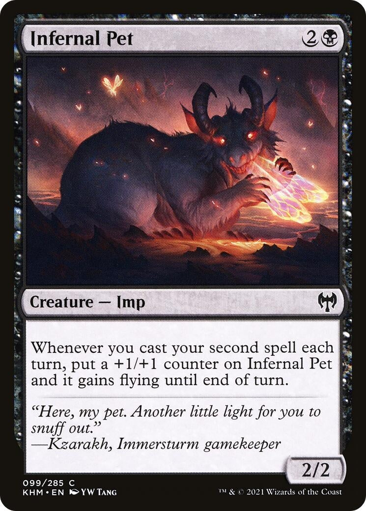 Image for Infernal Pet (99) [Kaldheim] - Magic: The Gathering