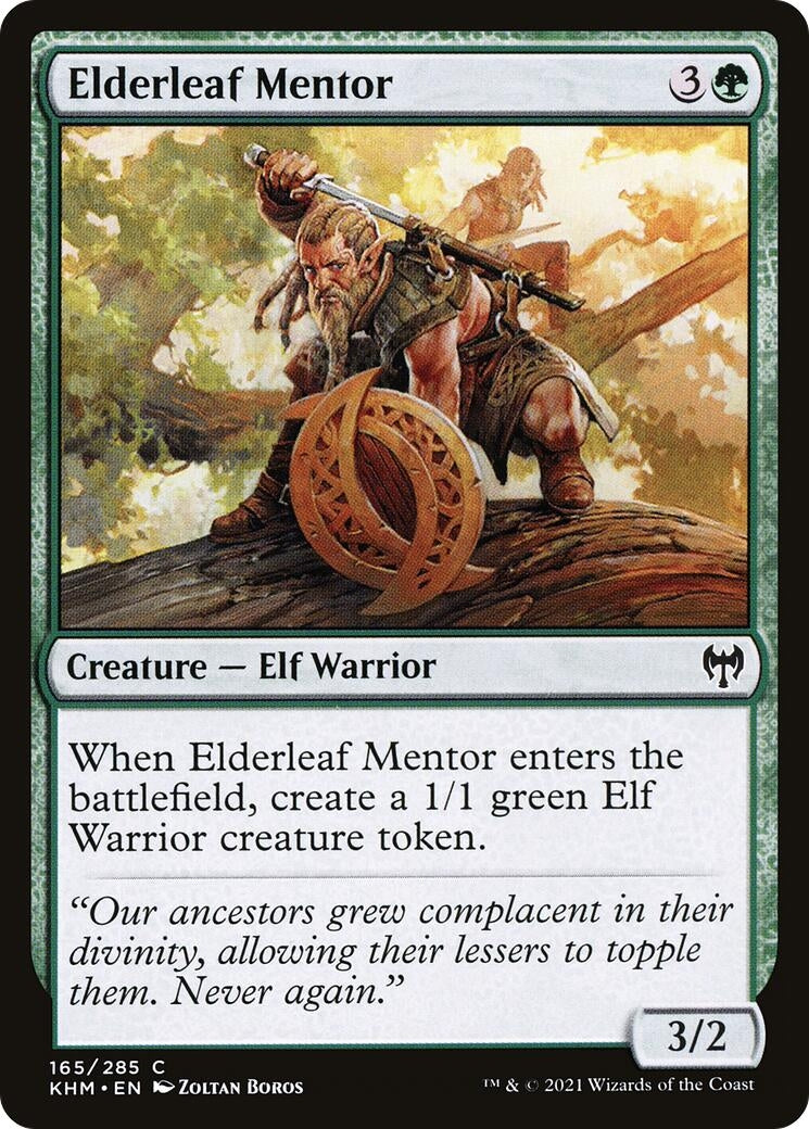 Image for Elderleaf Mentor (165) [Kaldheim] - Magic: The Gathering