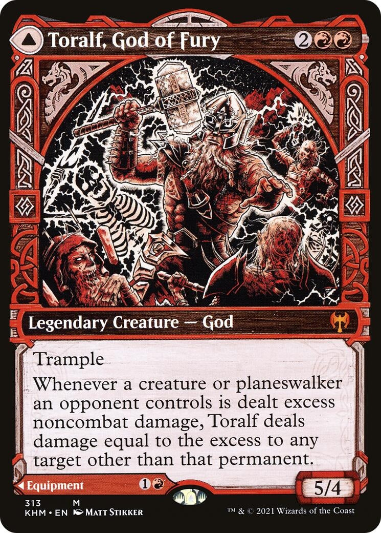 Image for Toralf, God of Fury (Showcase) (313) [Kaldheim] - Magic: The Gathering