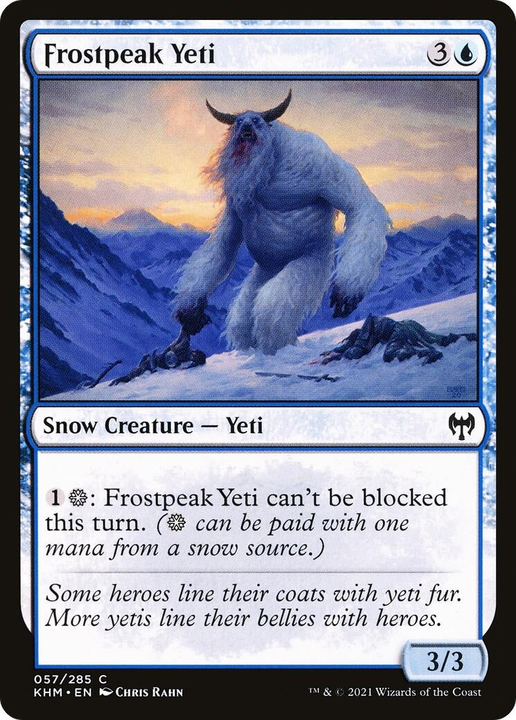 Image for Frostpeak Yeti (57) [Kaldheim] - Magic: The Gathering