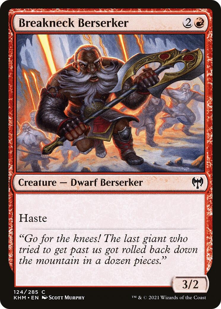 Image for Breakneck Berserker (124) [Kaldheim] - Magic: The Gathering