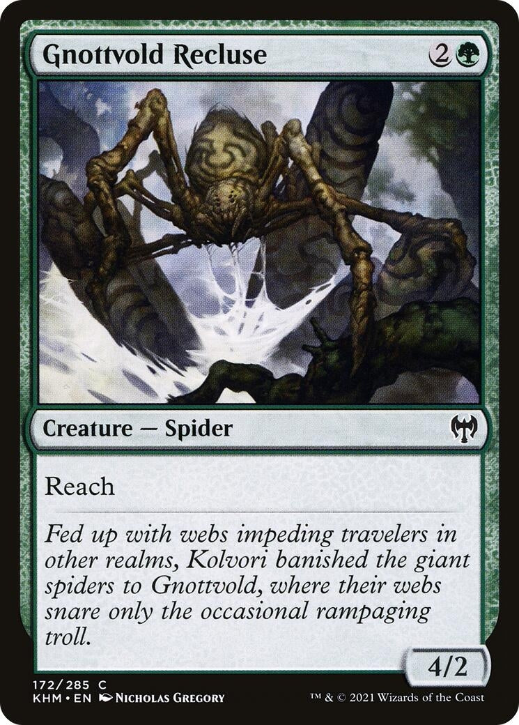 Image for Gnottvold Recluse (172) [Kaldheim] - Magic: The Gathering