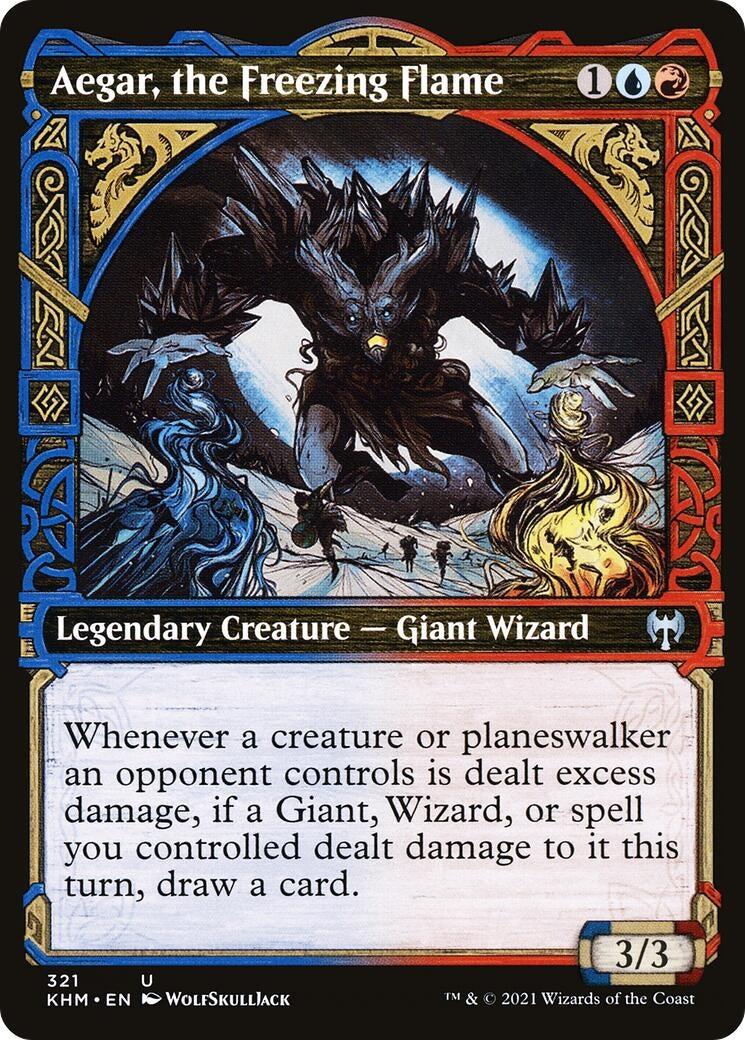 Image for Aegar, the Freezing Flame (Showcase) (321) [Kaldheim] - Magic: The Gathering