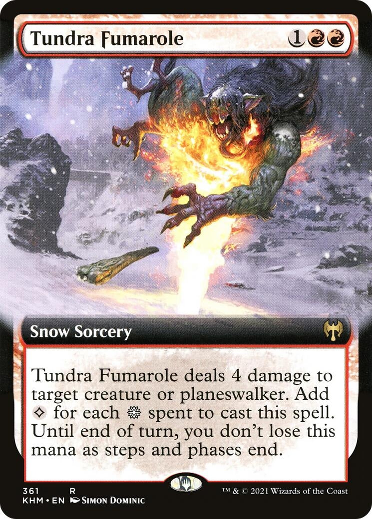 Image for Tundra Fumarole (Extended Art) (361) [Kaldheim] - Magic: The Gathering