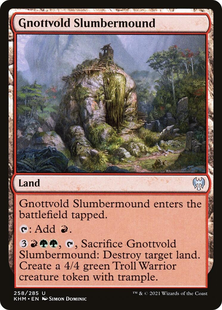 Image for Gnottvold Slumbermound (258) [Kaldheim] - Magic: The Gathering