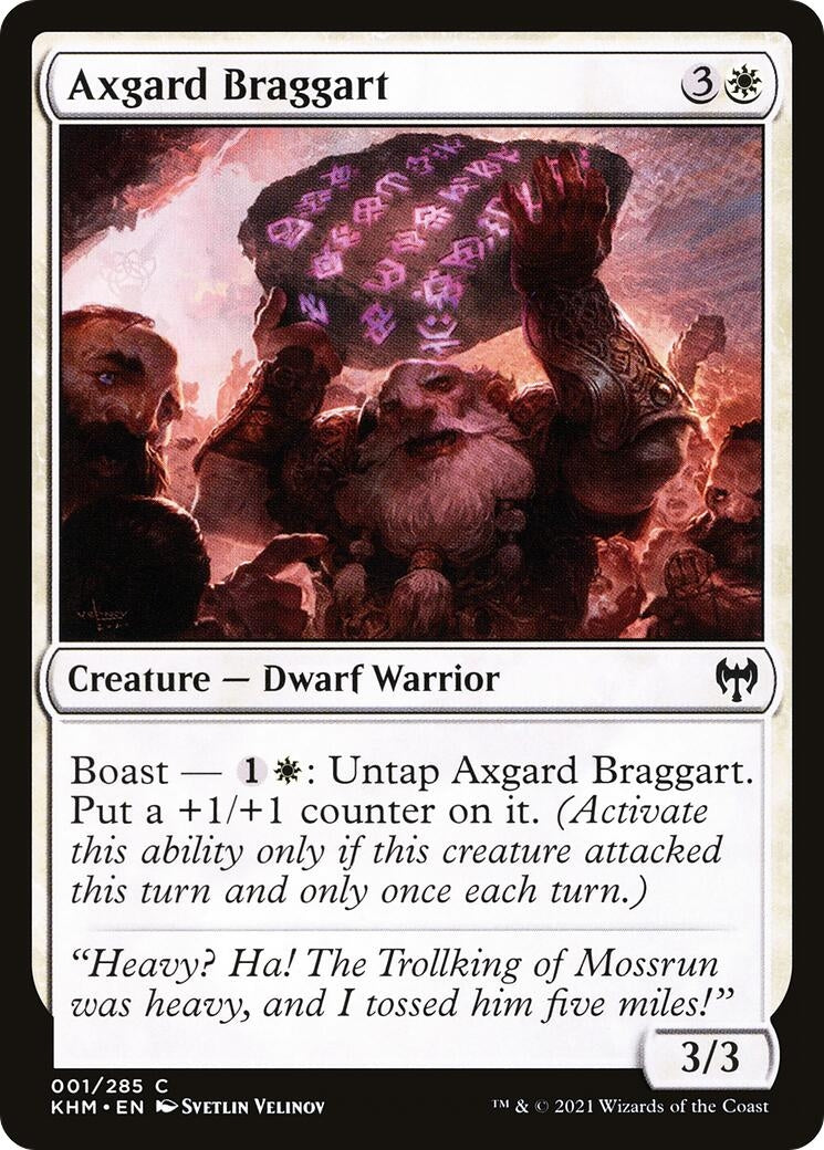 Image for Axgard Braggart (1) [Kaldheim] - Magic: The Gathering