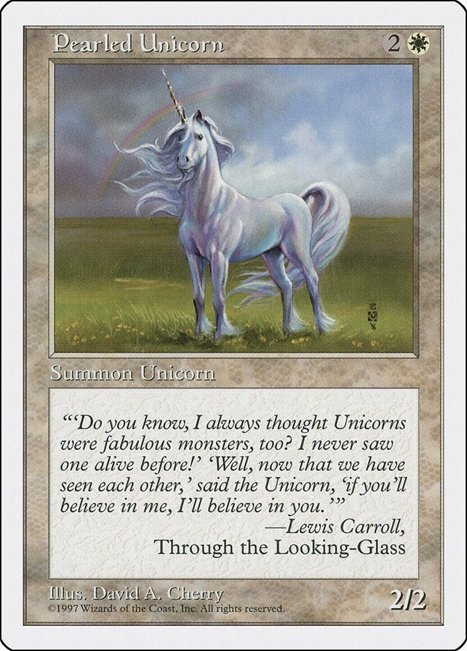 Image for Pearled Unicorn [Fifth Edition] - Magic: The Gathering