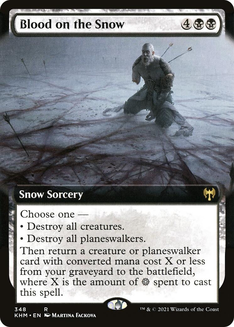 Image for Blood on the Snow (Extended Art) (348) [Kaldheim] - Magic: The Gathering