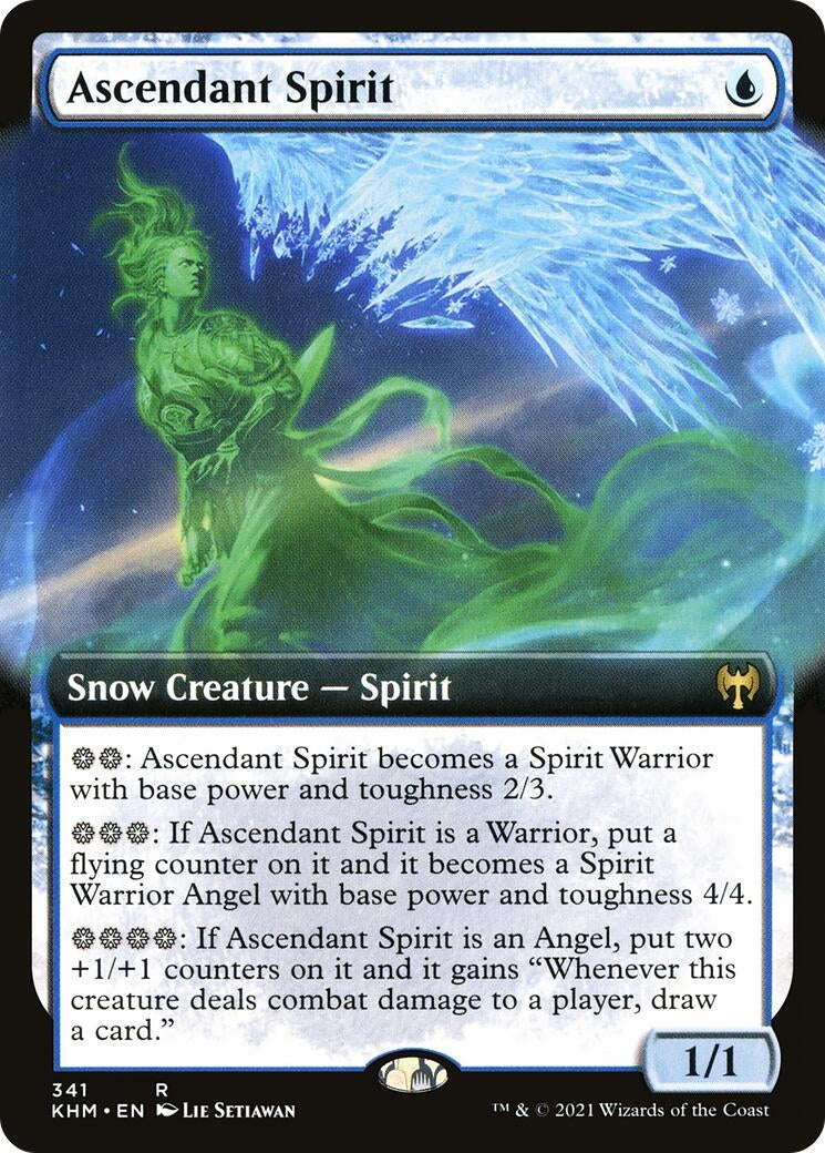 Image for Ascendant Spirit (Extended Art) (341) [Kaldheim] - Magic: The Gathering