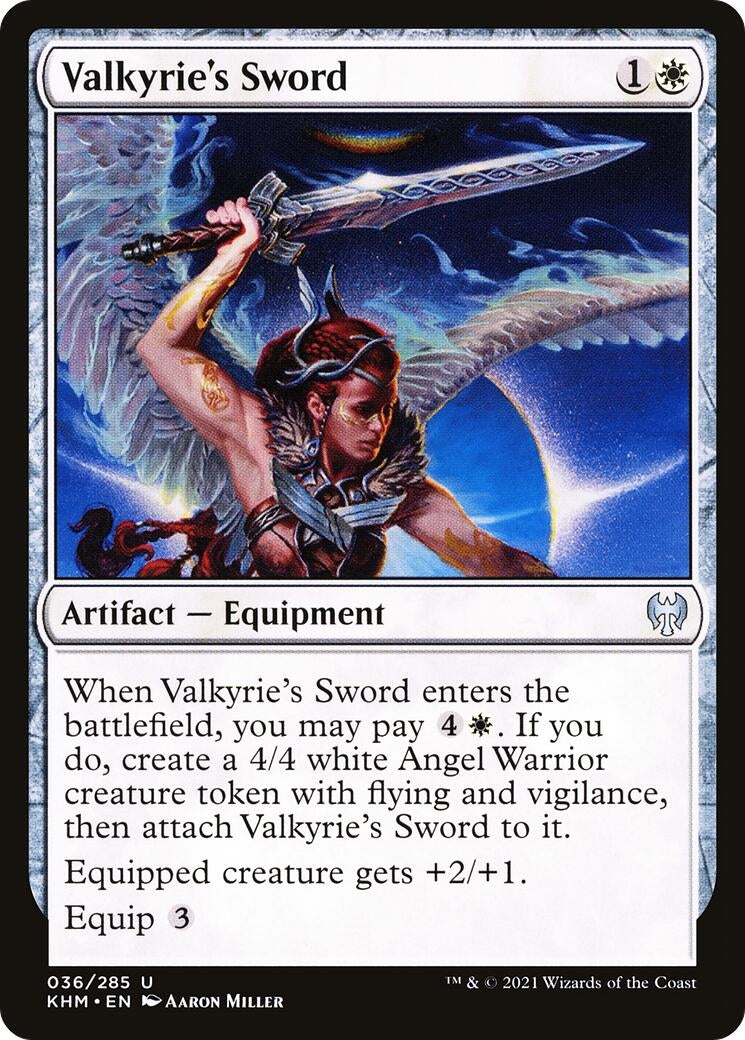 Image for Valkyrie's Sword (36) [Kaldheim] - Magic: The Gathering