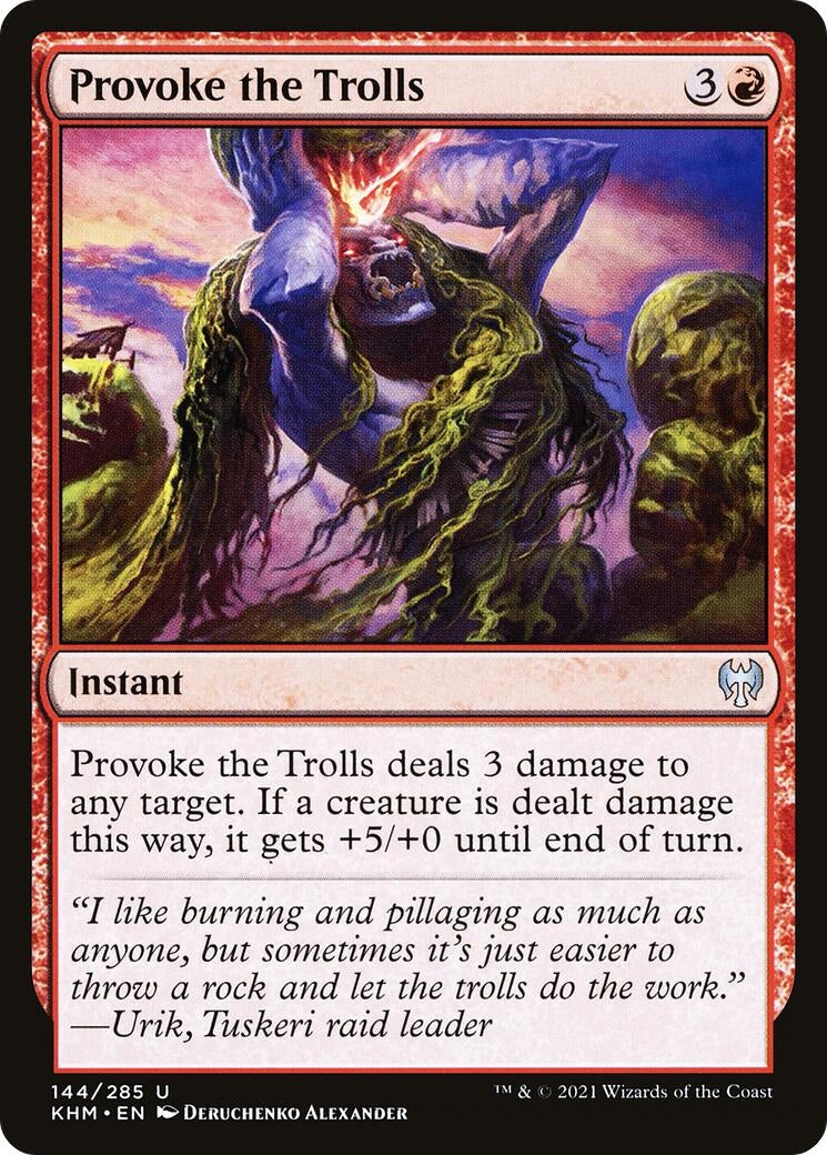 Image for Provoke the Trolls (144) [Kaldheim] - Magic: The Gathering