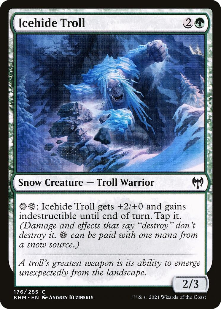 Image for Icehide Troll (176) [Kaldheim] - Magic: The Gathering