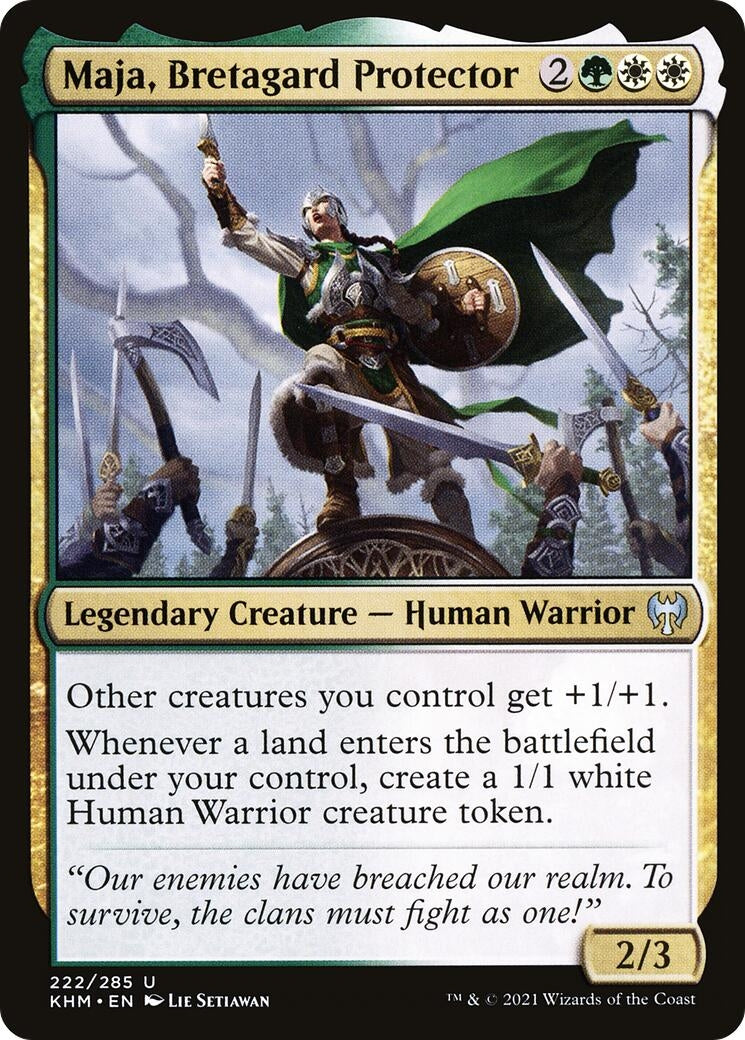Image for Maja, Bretagard Protector (222) [Kaldheim] - Magic: The Gathering