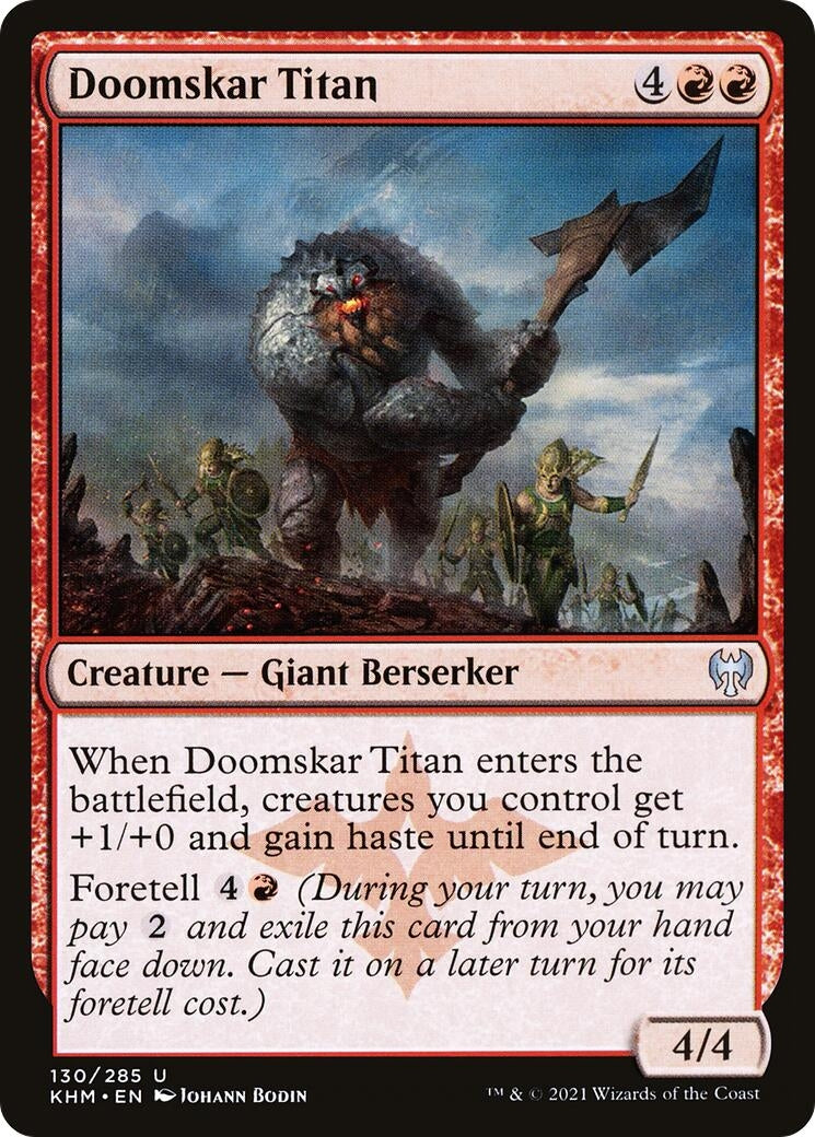 Image for Doomskar Titan (130) [Kaldheim] - Magic: The Gathering
