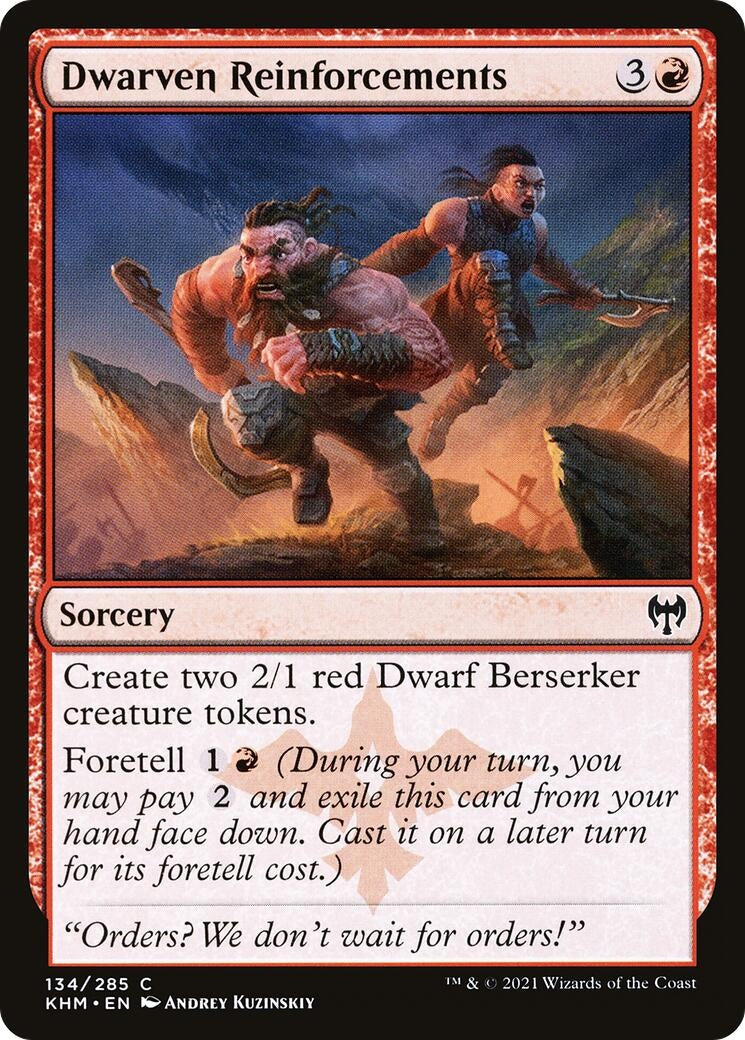 Image for Dwarven Reinforcements (134) [Kaldheim] - Magic: The Gathering
