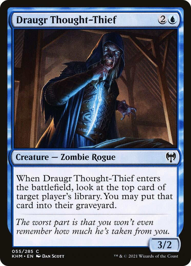 Image for Draugr Thought-Thief (55) [Kaldheim] - Magic: The Gathering