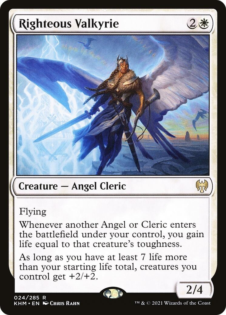 Image for Righteous Valkyrie (24) [Kaldheim] - Magic: The Gathering