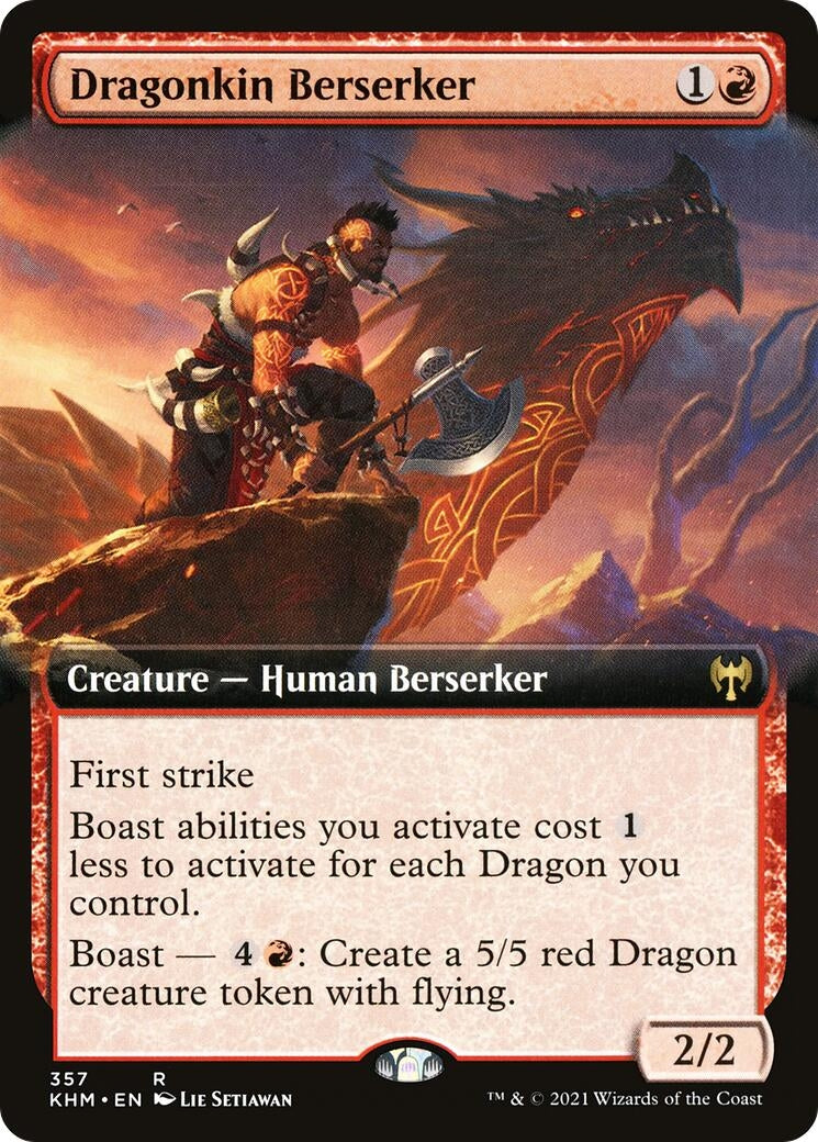 Image for Dragonkin Berserker (Extended Art) (357) [Kaldheim] - Magic: The Gathering