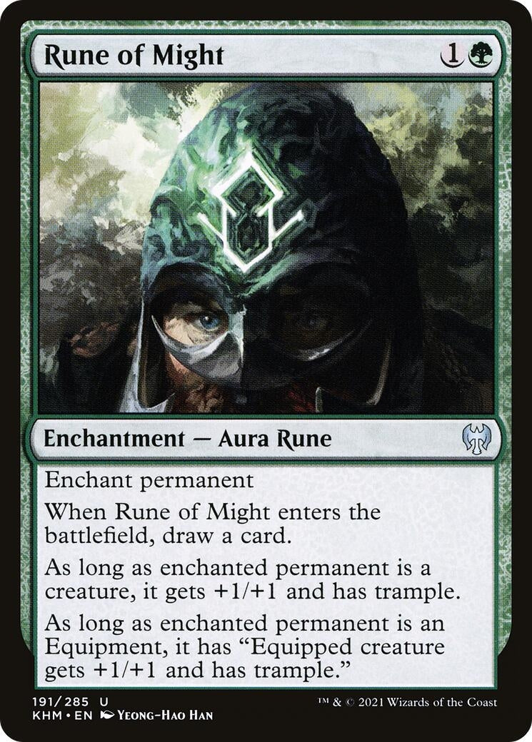 Image for Rune of Might (191) [Kaldheim] - Magic: The Gathering