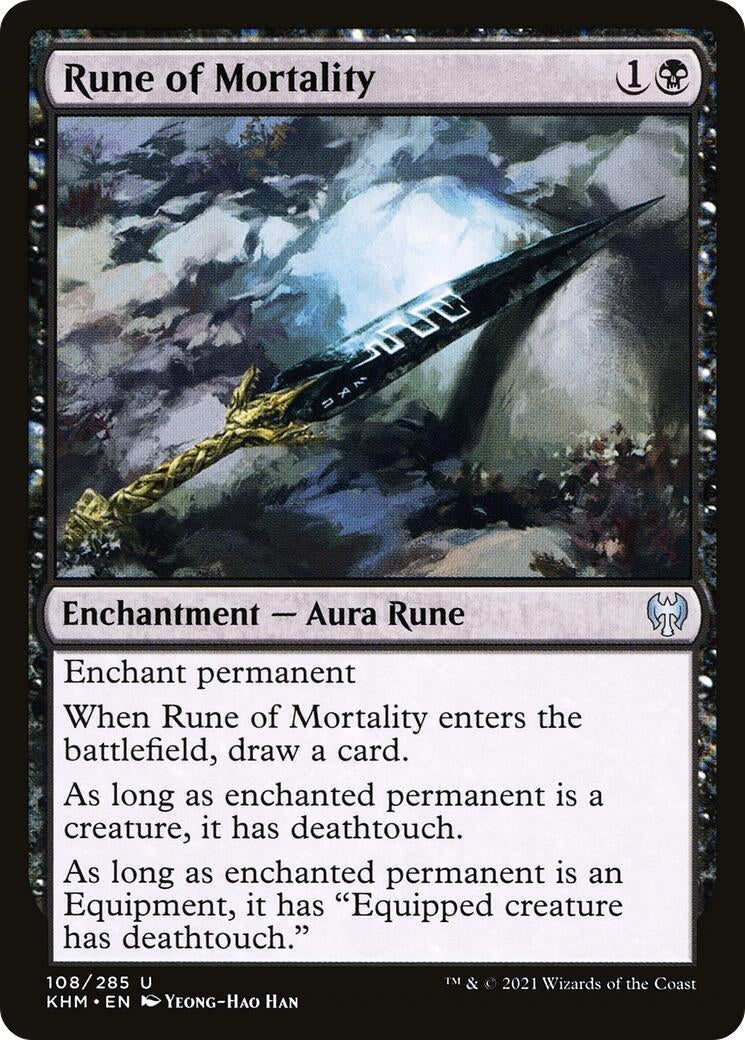 Image for Rune of Mortality (108) [Kaldheim] - Magic: The Gathering