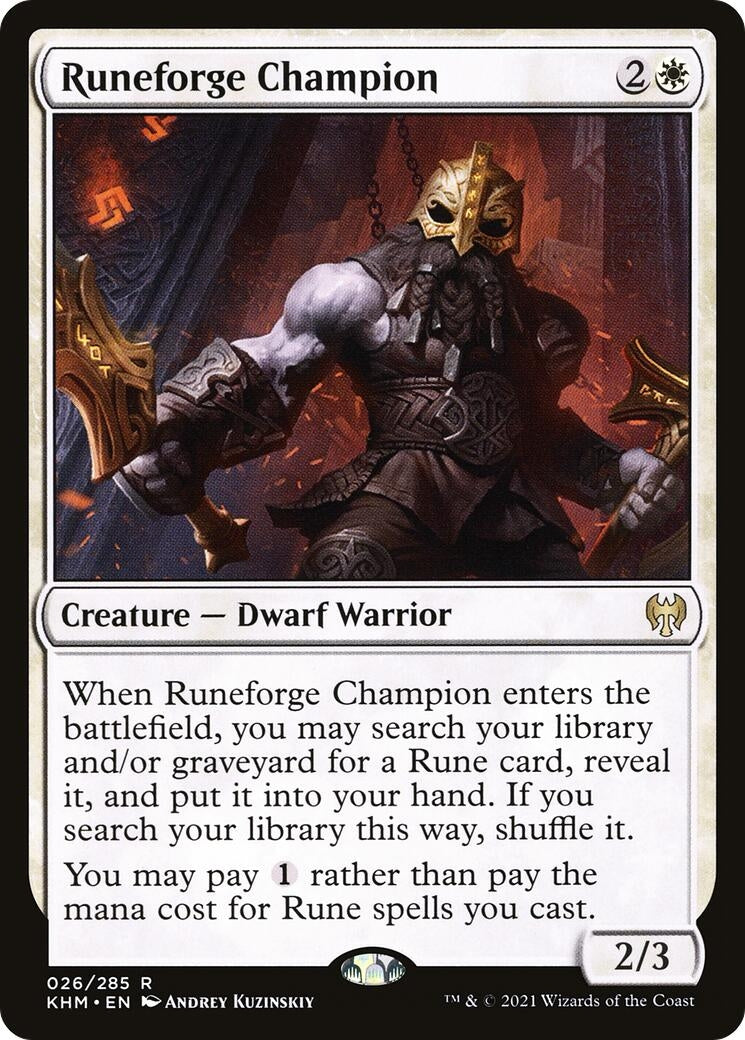 Image for Runeforge Champion (26) [Kaldheim] - Magic: The Gathering
