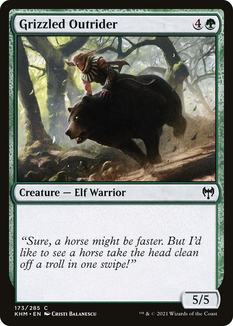 Image for Grizzled Outrider (173) [Kaldheim] - Magic: The Gathering